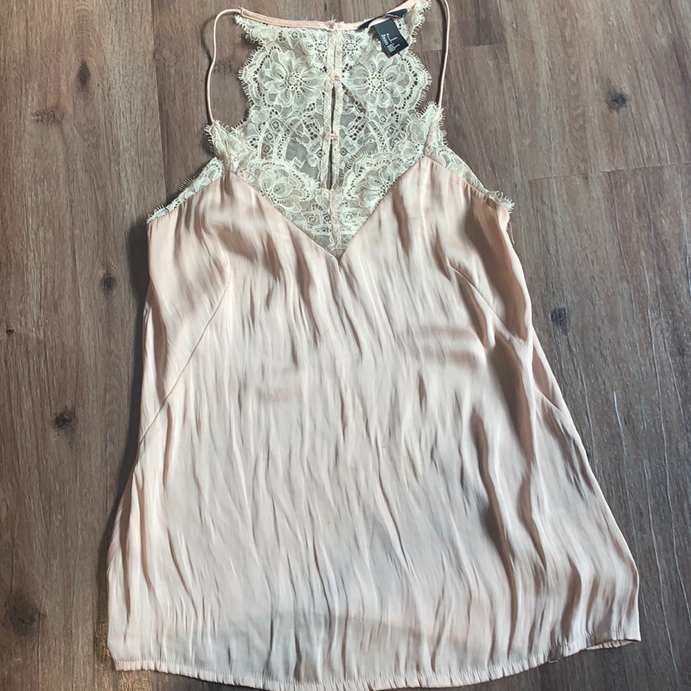 Satin and lace HM top